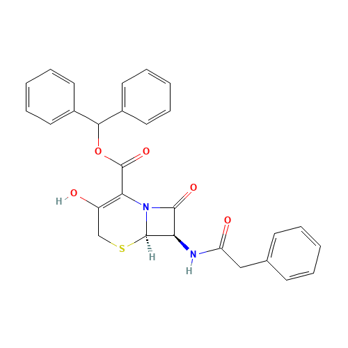 (6R,7R)-3-Hydroxy-8-oxo-7-[(phenylacetyl)amino]-5-thia-1-azabicyclo[4.2.0]oct-2-ene-2-carboxylic acid diphenyl methyl ester (CAS: 54639-48-4) - Related Chemical Product