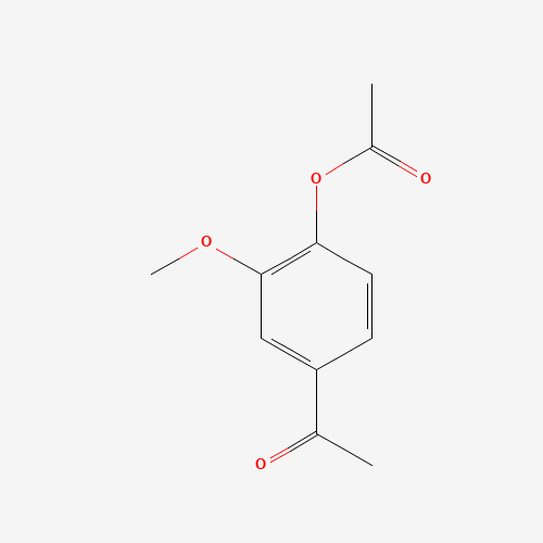 4-ACETYL-2-METHOXYPHENYL ACETATE (CAS: 54771-60-7) - Chemical Structure and Molecular Formula 