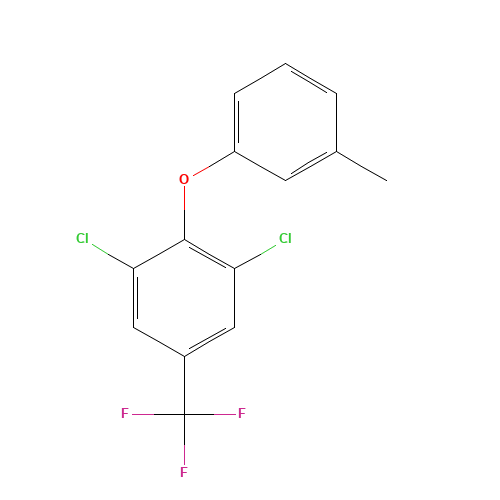 1,3-DICHLORO-2-M-TOLYLOXY-5-TRIFLUOROMETHYL-BENZENE (CAS: 55407-24-4) - Related Chemical Product