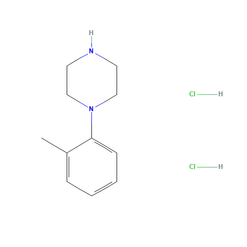 1-(O-TOLYL)PIPERAZINE DIHYDROCHLORIDE (CAS: 55974-34-0) - Chemical Structure and Molecular Formula 