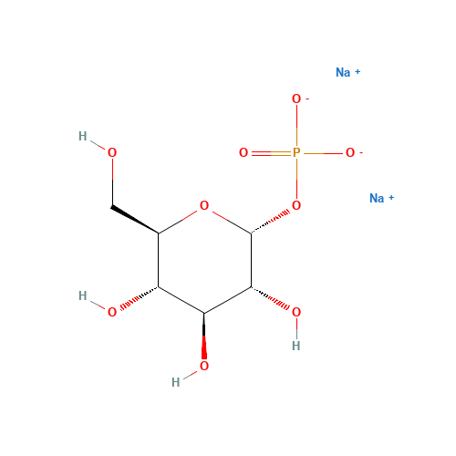 ALPHA-D-GLUCOSE-1-PHOSPHATE NA2-SALT (CAS: 56401-20-8) - Chemical Structure and Molecular Formula 