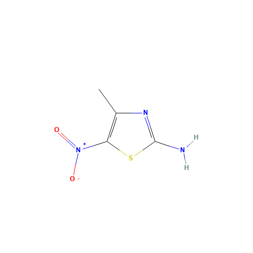 2-AMINO-5-NITRO-4-METHYL-1,3-THIAZOLE (CAS: 56682-07-6) - Chemical Structure and Molecular Formula 
