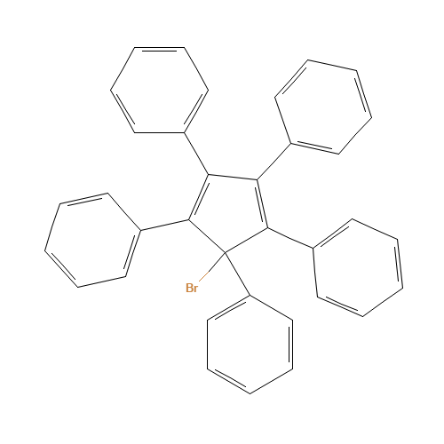 5-BROMO-1,2,3,4,5-PENTAPHENYL-1,3-CYCLOPENTADIENE (CAS: 56849-84-4) - Related Chemical Product
