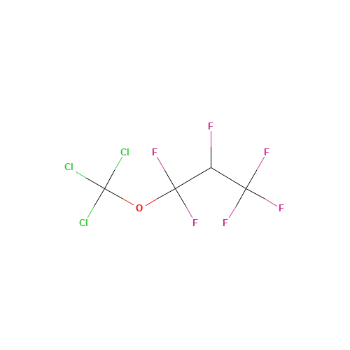 1,1,2,3,3,3-HEXAFLUOROPROPYL TRICHLOROMETHYL ETHER (CAS: 56860-83-4) - Chemical Structure and Molecular Formula 