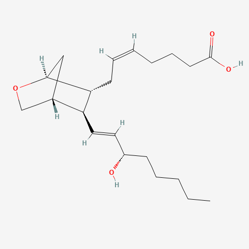 9,11-DIDEOXY-9ALPHA,11ALPHA-EPOXY-METHANOPROSTAGLANDIN F2ALPHA (CAS: 56985-32-1) - Chemical Structure and Molecular Formula 