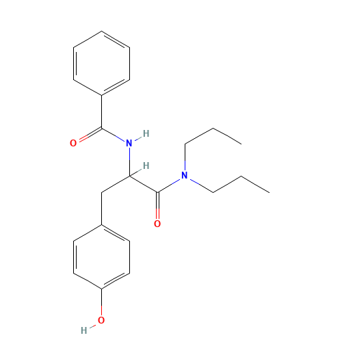 N-Benzoyl-DL-tyrosil-N',N'-dipropylamide (CAS: 57227-09-5) - Related Chemical Product