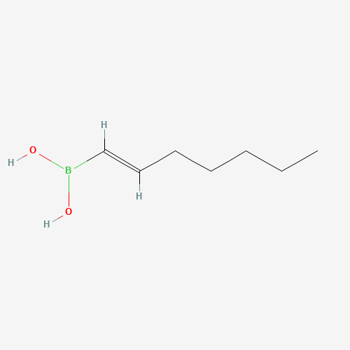 TRANS-HEPTENYLBORONIC ACID (CAS: 57404-76-9) - Chemical Structure and Molecular Formula 