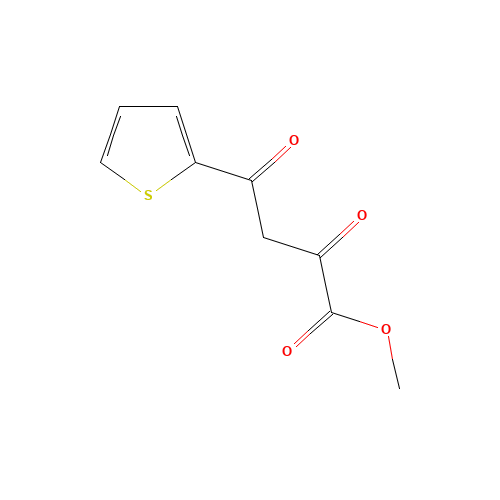 2,4-DIOXO-4-THIOPHEN-2-YL-BUTYRIC ACID METHYL ESTER (CAS: 57409-51-5) - Chemical Structure and Molecular Formula 