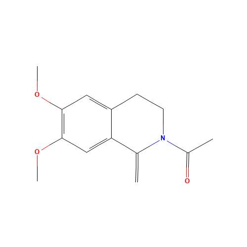 2-ACETYL-6,7-DIMETHOXY-1-METHYLENE-1,2,3,4-TETRAHYDROISOQUINOLINE (CAS: 57621-04-2) - Related Chemical Product