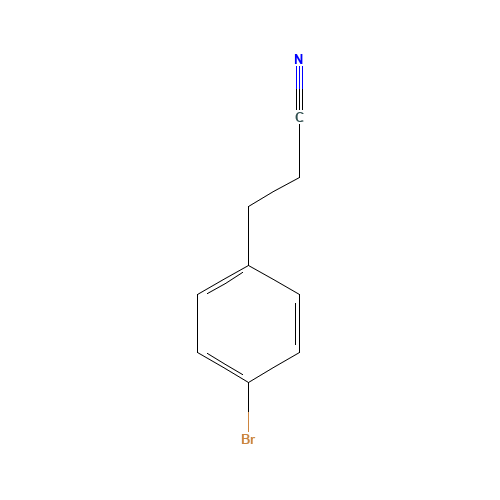 3-(4-BROMOPHENYL)PROPIONITRILE (CAS: 57775-08-3) - Chemical Structure and Molecular Formula 