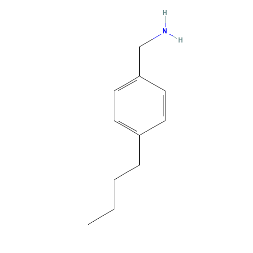 4-N-BUTYLBENZYLAMINE (CAS: 57802-79-6) - Chemical Structure and Molecular Formula 