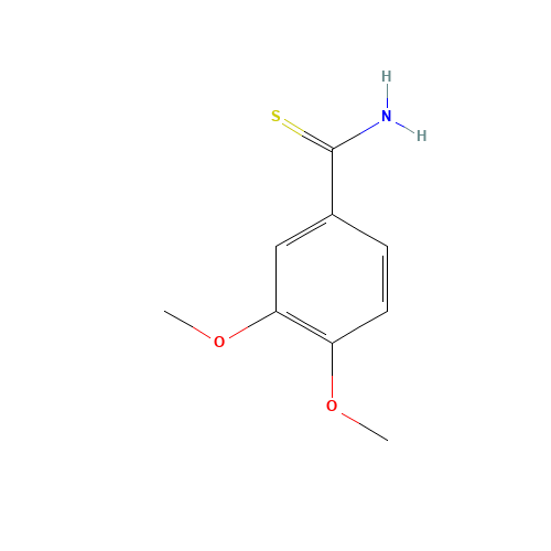3,4-DIMETHOXY-THIOBENZAMIDE (CAS: 58952-14-0) - Chemical Structure and Molecular Formula 