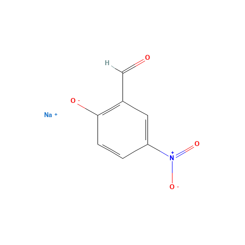 SODIUM 2-FORMYL-4-NITROBENZENOLATE (CAS: 58983-36-1) - Chemical Structure and Molecular Formula 