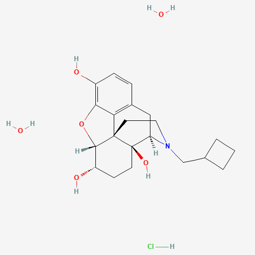 17-[CYCLOBUTYLMETHYL]-4,5-EPOXYMORPHINAN-3,6,14-TRIOL HYDROCHLORIDE,DIHYDRATE (CAS: 59052-16-3) - Related Chemical Product
