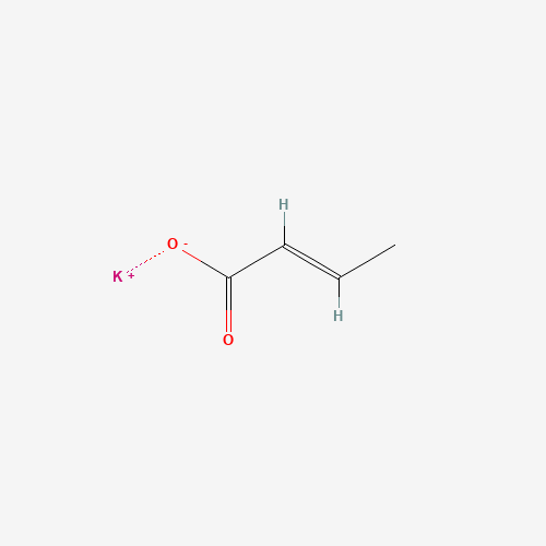 POTASSIUM CROTONATE (CAS: 59471-15-7) - Chemical Structure and Molecular Formula 