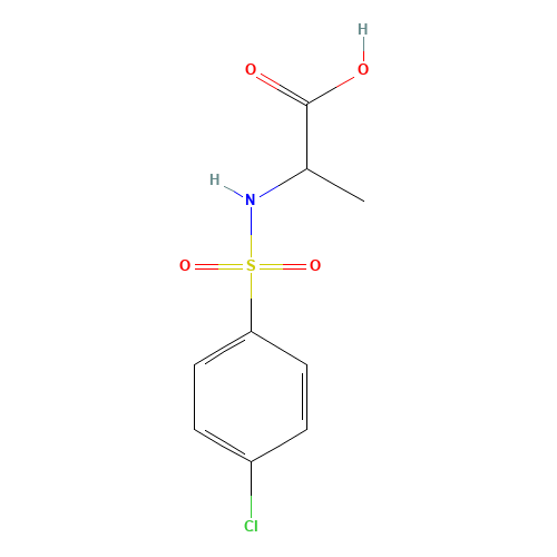 2-([(4-CHLOROPHENYL)SULFONYL]AMINO)PROPANOIC ACID (CAS: 59724-70-8) - Related Chemical Product