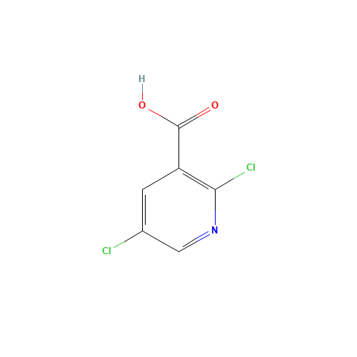 2,5-Dichloronicotinic acid (CAS: 59782-85-3) - Chemical Structure and Molecular Formula 