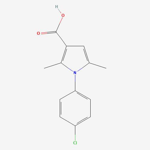 1-(4-CHLOROPHENYL)-2,5-DIMETHYL-1H-PYRROLE-3-CARBOXYLIC ACID (CAS: 60217-76-7) - Related Chemical Product