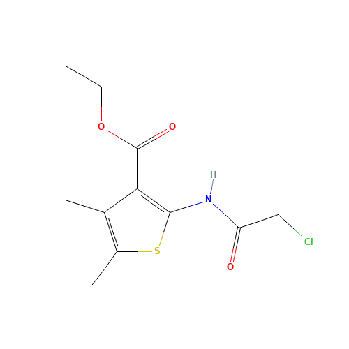2-(2-CHLORO-ACETYLAMINO)-4,5-DIMETHYL-THIOPHENE-3-CARBOXYLIC ACID ETHYL ESTER (CAS: 60442-34-4) - Related Chemical Product