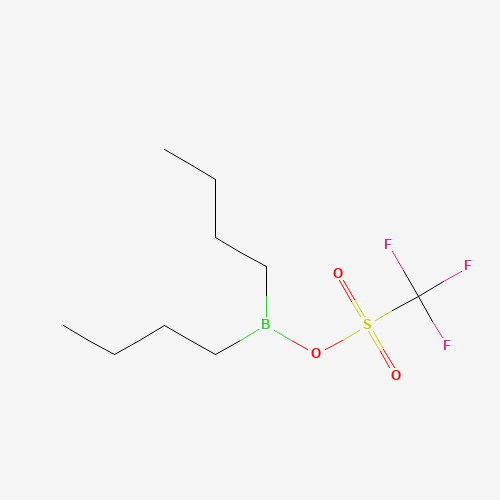DIBUTYLBORON TRIFLUOROMETHANESULFONATE (CAS: 60669-69-4) - Chemical Structure and Molecular Formula 
