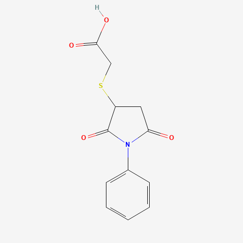 (2,5-DIOXO-1-PHENYL-PYRROLIDIN-3-YLSULFANYL)-ACETIC ACID (CAS: 60788-02-5) - Related Chemical Product