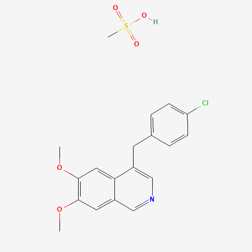 4-(4-CHLOROPHENYLMETHYL)-6,7-DIMETHOXY-ISOQUINOLINE METHANESULFONATE (1:1) (CAS: 61189-88-6) - Related Chemical Product