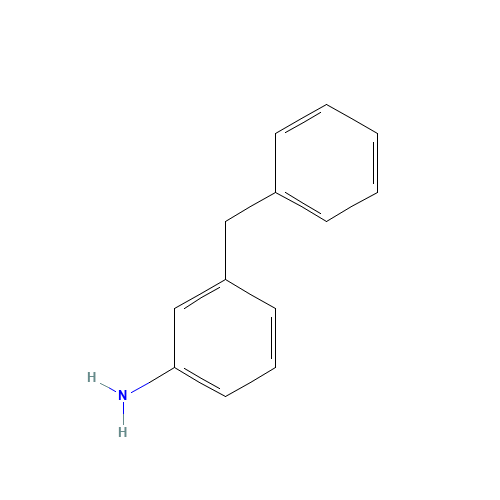 3-BENZYLANILINE (CAS: 61424-26-8) - Chemical Structure and Molecular Formula 