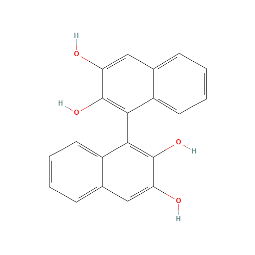 1,1'-BI(2,3-NAPHTHODIOL) (CAS: 61601-94-3) - Chemical Structure and Molecular Formula 