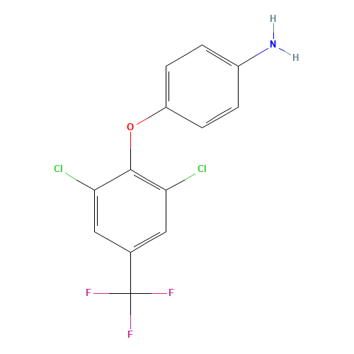 4-(2,6-DICHLORO-4-TRIFLUOROMETHYL-PHENOXY)-PHENYLAMINE (CAS: 61946-83-6) - Related Chemical Product