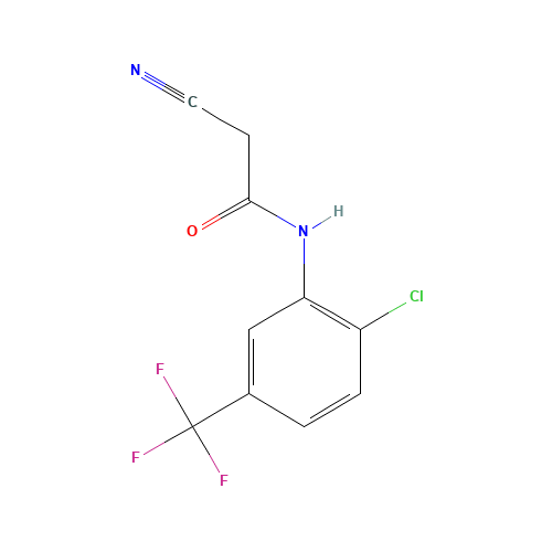 N-(2-CHLORO-5-TRIFLUOROMETHYL-PHENYL)-2-CYANO-ACETAMIDE (CAS: 63034-98-0) - Related Chemical Product