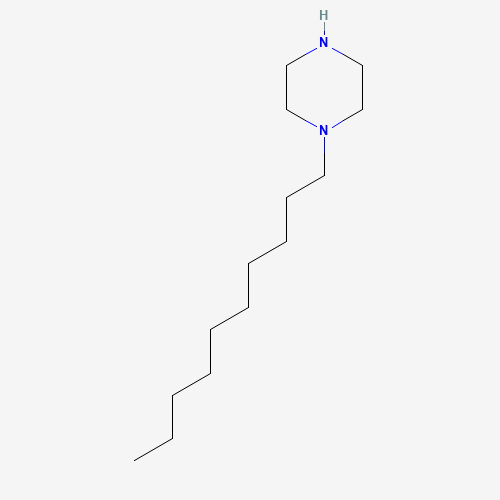 1-DECYLPIPERAZINE (CAS: 63207-03-4) - Chemical Structure and Molecular Formula 