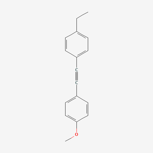 1-(4-ETHYLPHENYL)-2-(4-METHOXYPHENYL)ACETYLENE (CAS: 63221-88-5) - Chemical Structure and Molecular Formula 