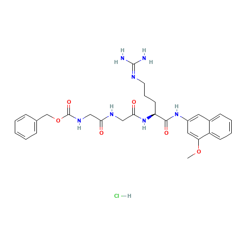Z-GLY-GLY-ARG-4M-BETANA HCL (CAS: 63424-41-9) - Chemical Structure and Molecular Formula 