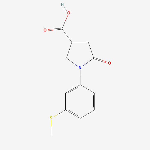 1-[3-(METHYLTHIO)PHENYL]-5-OXO-PYRROLIDINE-3-CARBOXYLIC ACID (CAS: 63674-52-2) - Related Chemical Product