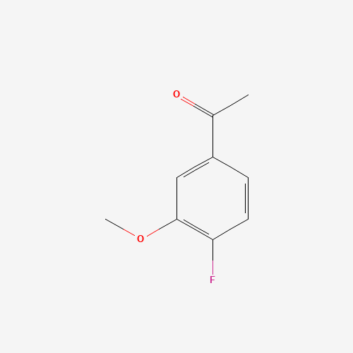 4-FLUORO-3-METHOXYACETOPHENONE (CAS: 64287-19-0) - Chemical Structure and Molecular Formula 