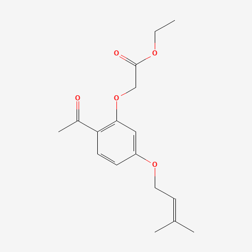 2'-Ethoxycarbonylmethoxy-4'-(3-methyl-2-butenyloxy) acetophenone (CAS: 64506-46-3) - Related Chemical Product