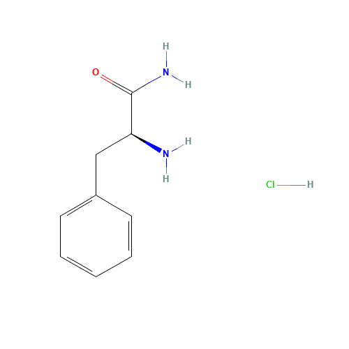 L-Phenylalaninamide hydrochloride (CAS: 65864-22-4) - Chemical Structure and Molecular Formula 
