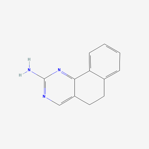 5,6-DIHYDROBENZO[H]QUINAZOLIN-2-AMINE (CAS: 66521-84-4) - Chemical Structure and Molecular Formula 