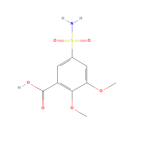 2,3-Dimethoxy-5-sulphamoylbenzoic acid (CAS: 66644-80-2) - Related Chemical Product