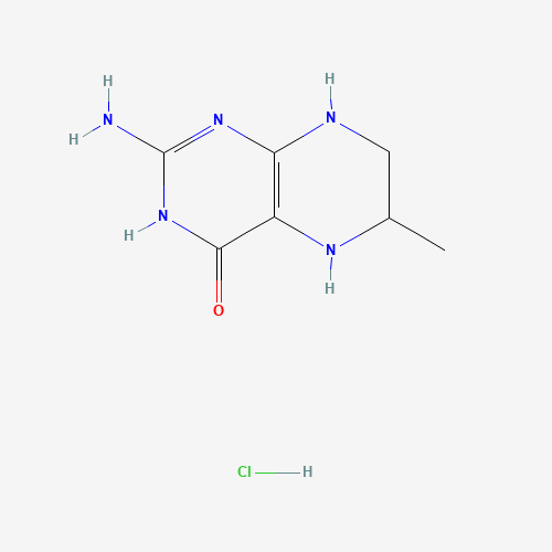 DL-6-METHYL-5,6,7,8-TETRAHYDROPTERINE,HYDROCHLORIDE (CAS: 67129-04-8) - Chemical Structure and Molecular Formula 