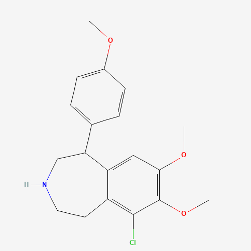 6-Chloro-2,3,4,5-tetrahydro-7,8-dimethoxy-1-(4-methoxyphenyl)-1H-3-benzazepine (CAS: 67287-53-0) - Related Chemical Product