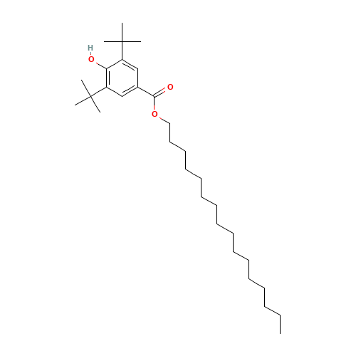 Hexadecyl 3,5-bis-tert-butyl-4-hydroxybenzoate (CAS: 67845-93-6) - Related Chemical Product