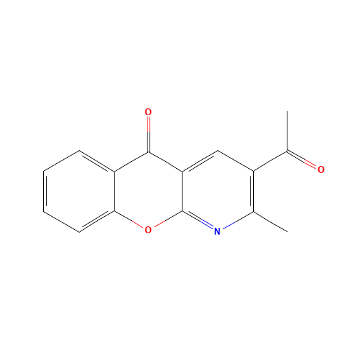 3-ACETYL-2-METHYL-5H-CHROMENO[2,3-B]PYRIDIN-5-ONE (CAS: 67867-47-4) - Related Chemical Product