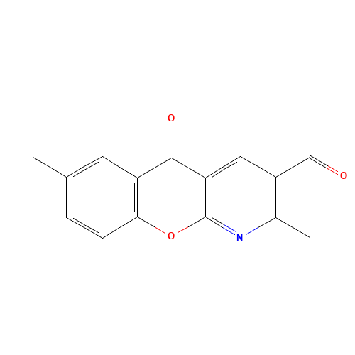 3-ACETYL-2,7-DIMETHYL-5 H-[1]BENZOPYRANO[2,3-B]PYRIDIN-5-ONE (CAS: 67867-48-5) - Related Chemical Product