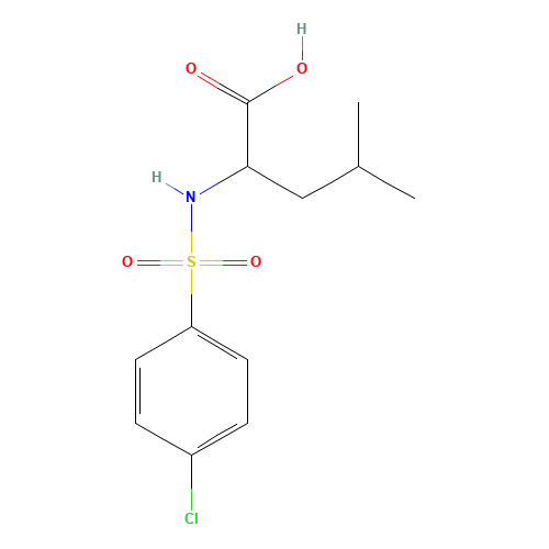 2-([(4-CHLOROPHENYL)SULFONYL]AMINO)-4-METHYLPENTANOIC ACID (CAS: 68305-77-1) - Related Chemical Product