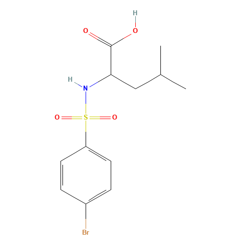 2-([(4-BROMOPHENYL)SULFONYL]AMINO)-4-METHYLPENTANOIC ACID (CAS: 68305-78-2) - Related Chemical Product