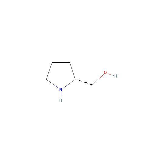 D(-)Prolinol (CAS: 68832-13-3) - Chemical Structure and Molecular Formula 