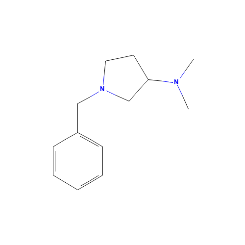 3-(DIMETHYLAMINO)PYRROLIDINE (CAS: 69478-77-9) - Chemical Structure and Molecular Formula 