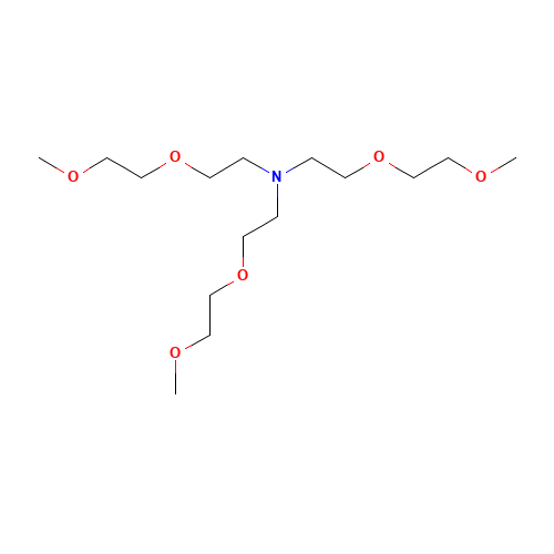 Tris(2-(2-methoxyethoxy)ethyl)amine (CAS: 70384-51-9) - Chemical Structure and Molecular Formula 