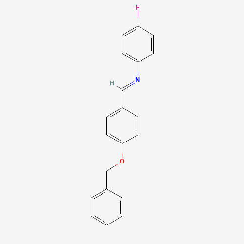 N-(4-(Benzyloxy)benzylidene)-4-fluoroaniline (CAS: 70627-52-0) - Chemical Structure and Molecular Formula 